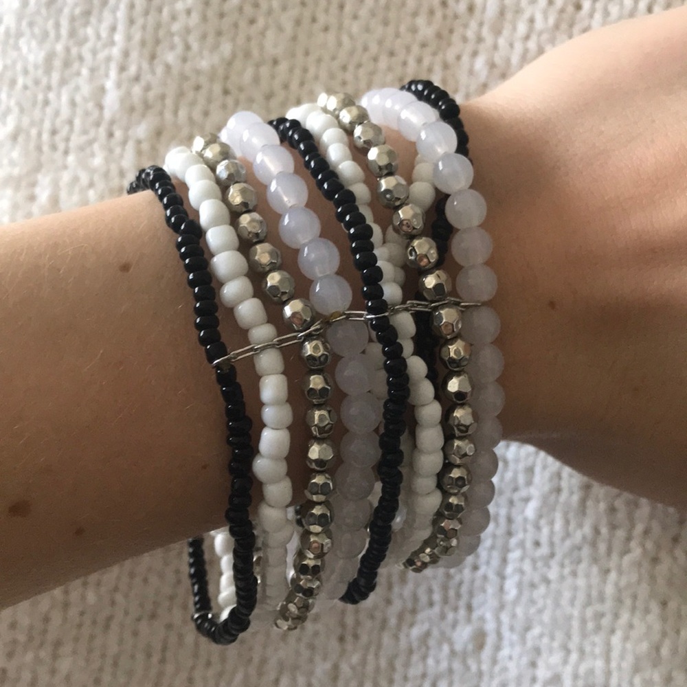 Black and white bracelet